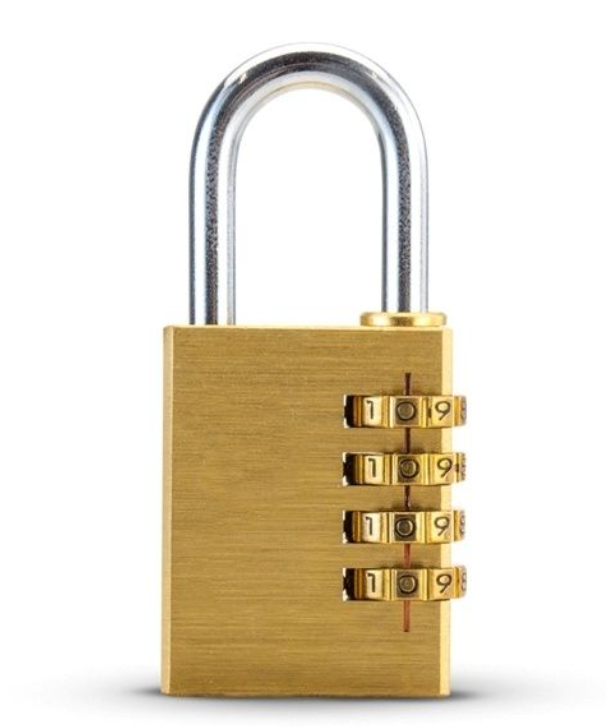 BBL Combination 40mm Padlock – Brass