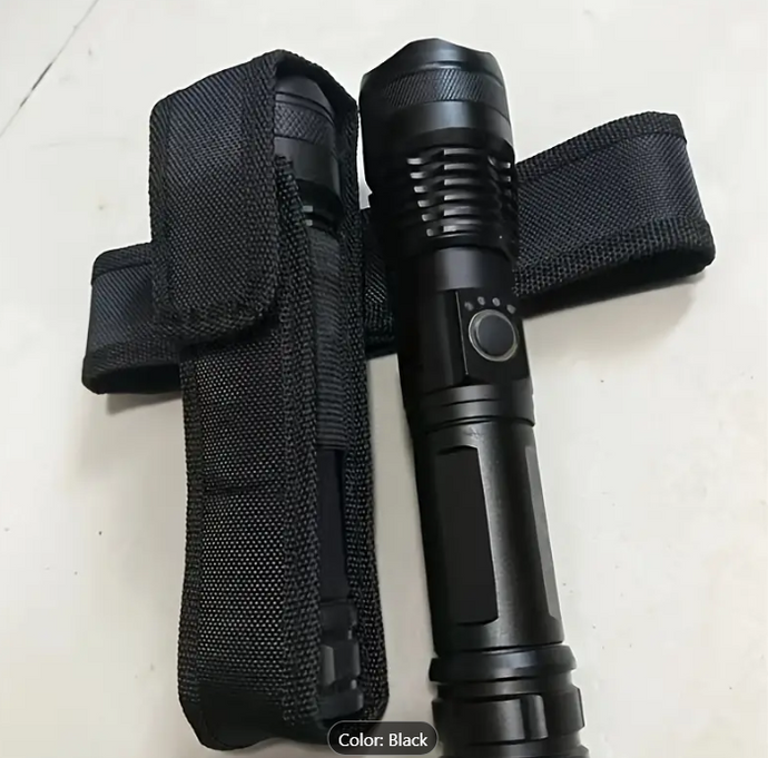 Flashlight Holster with Belt Clip