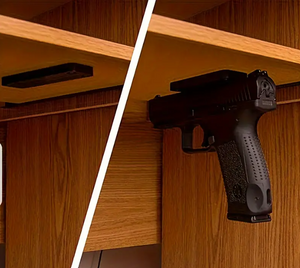 Magnetic Gun Mount & Car Holster - Hand guns