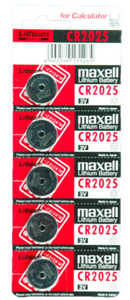 Maxell CR2025 3V Lithium Battery