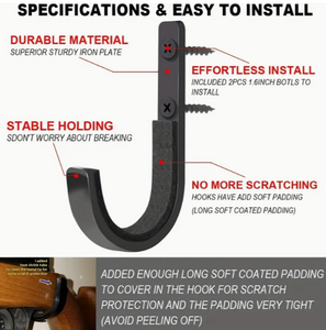 Metal Wall Mounted Gun Rack