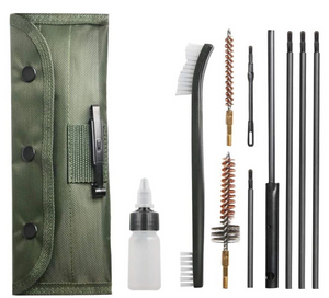 Cleaning Kit Portable 10 Piece Universal .22cal  Butt Stock