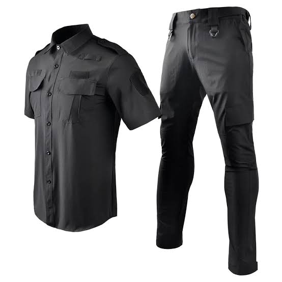 2 Piece Black Work Suit
